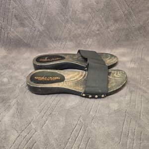 Donald J. Pliner Slides Sandals Womens Sz 6M Slip On Shoes Black.